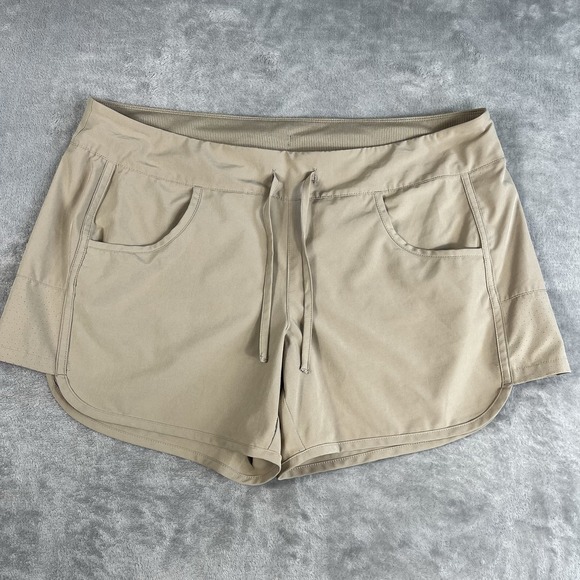 Magellan Sportswear Pants - Magellan‎ Beige Outdoor Shorts Women's XL Fish Gear Water Repellent Drawstring